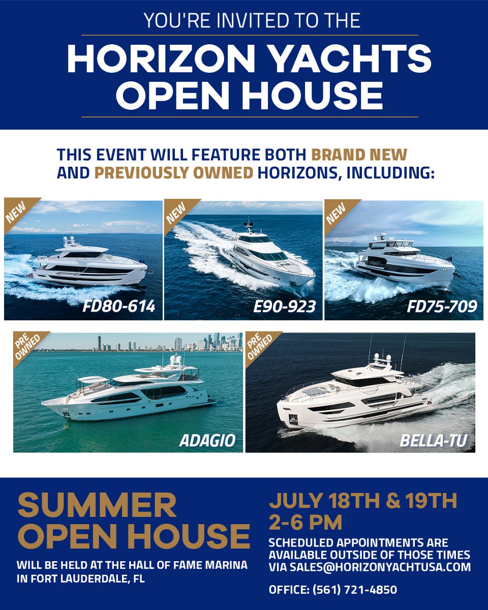 Ft. Lauderdale Open House July 18 th & 19 th , 2024